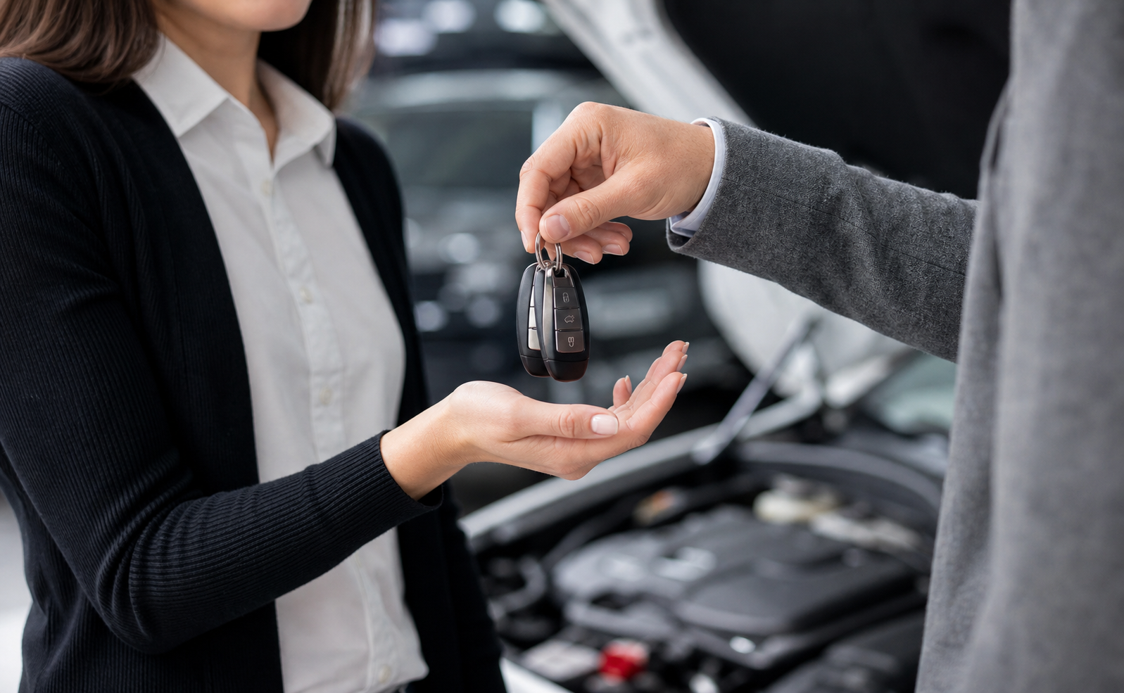 Autofahrer prüft Kfz-Versicherung in Deutschland